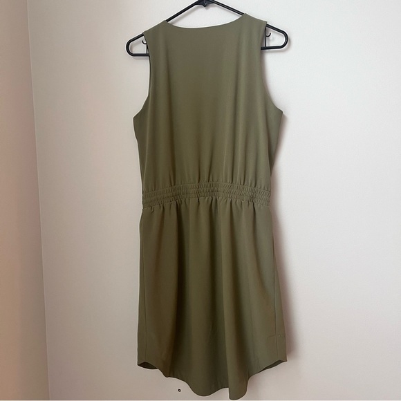 HYFVE Women's Olive Green Tie Waist Dress Size Medium - Picture 8 of 14
